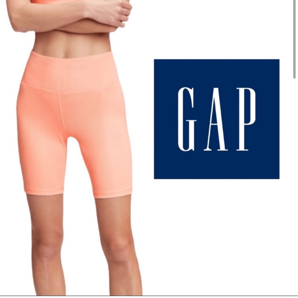 Bike Shorts from Gap in Orange Peach.